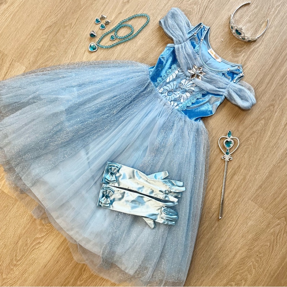 GEE AZZY⚡️Super Adorable Elsa Princess Dress_Sz 7/8